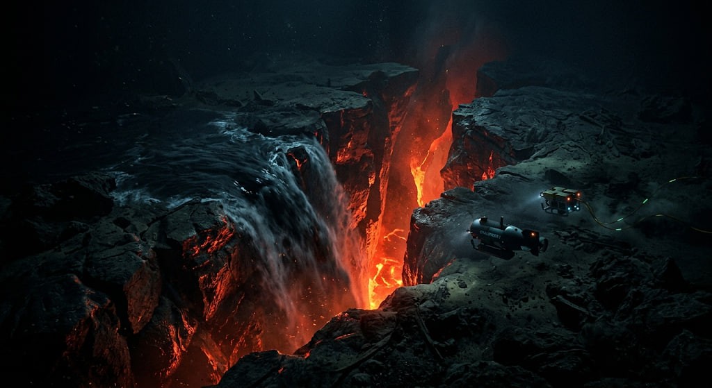 What If the Ocean Floor Cracked Open in the Deepest Trench?