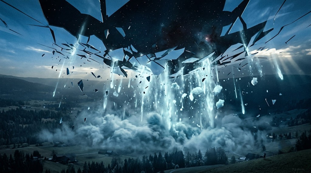 What If the Atmosphere Instantly Liquefied at Absolute Zero?