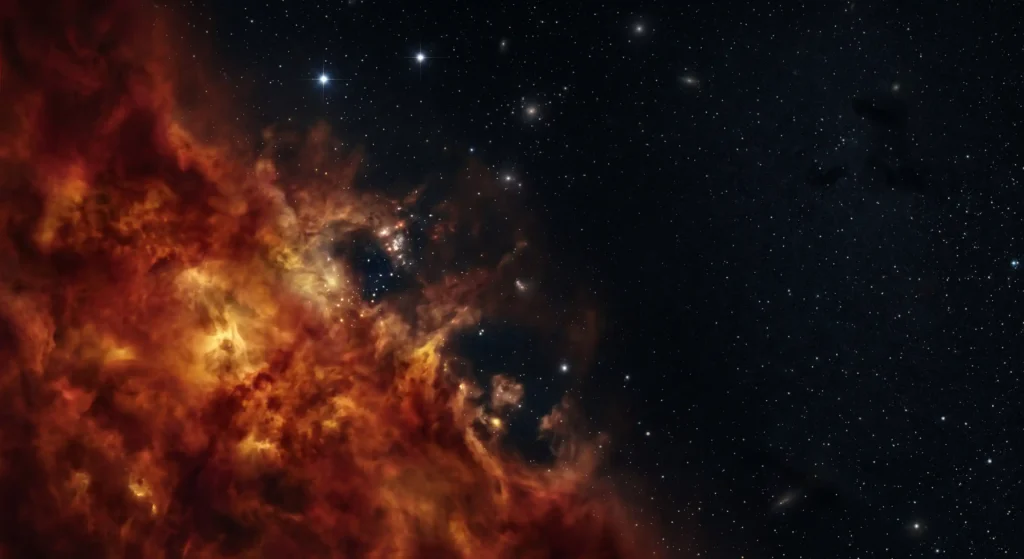 The early universe clearing its glowing fog, explaining why the background has a temperature.