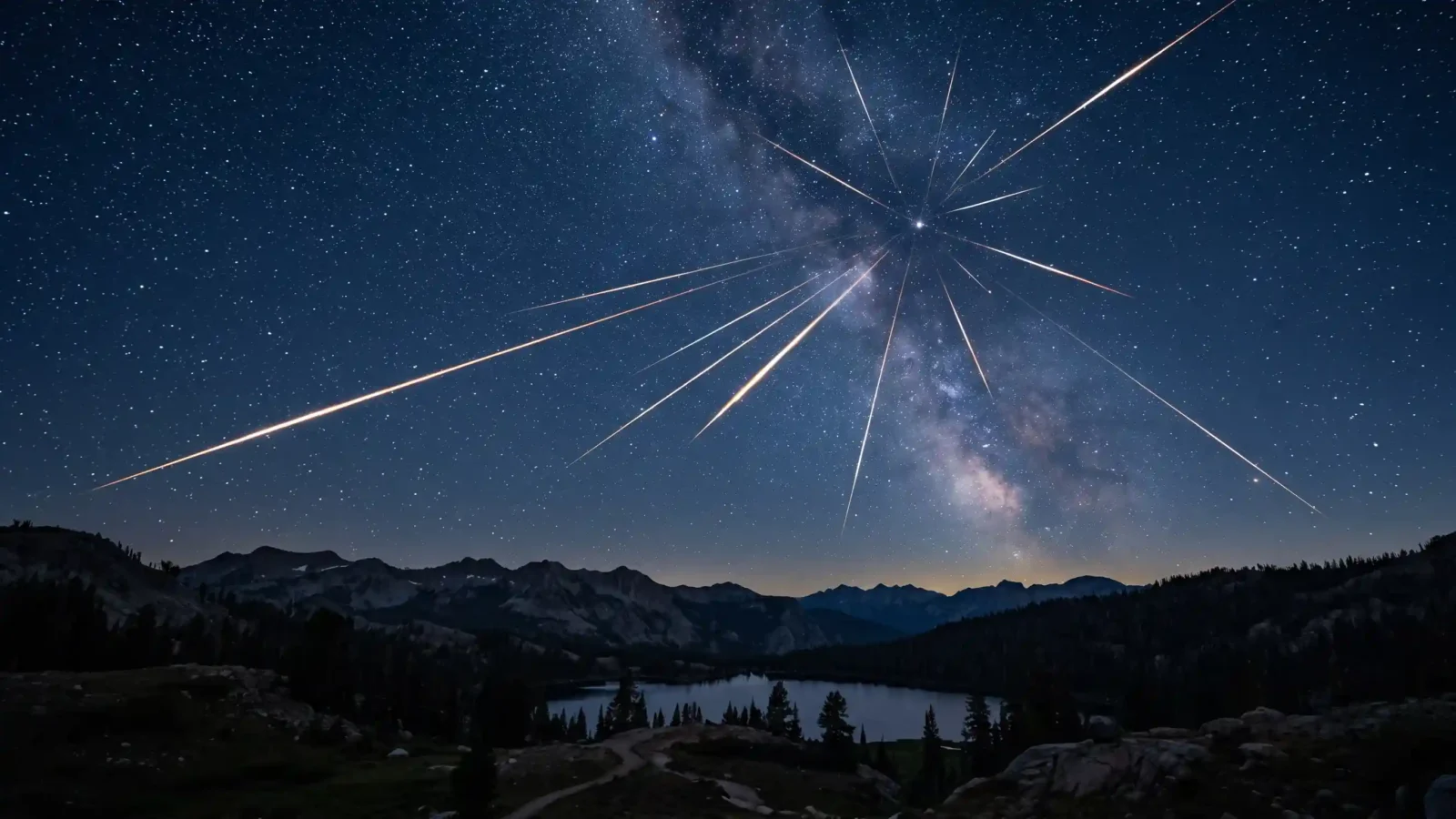 Two Sky Events, One Night: The Eclipse and a Moonless Perseid Peak